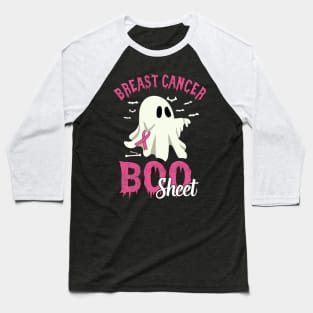 Breast Cancer Is Boo Sheet Baseball T-Shirt